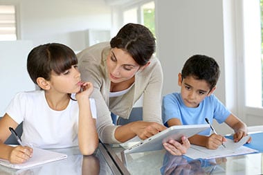 Students and teacher